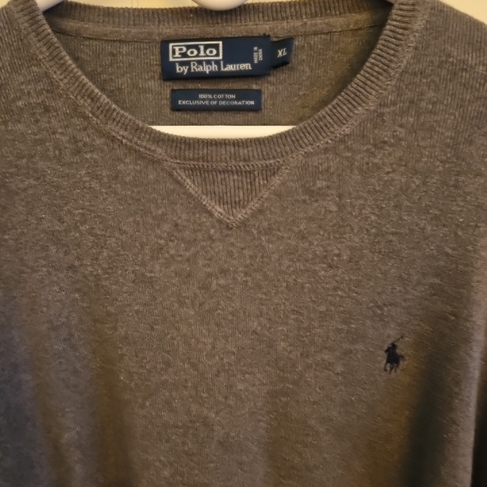 Polo by Ralph Lauren Men's Crewneck Sweater in Gray